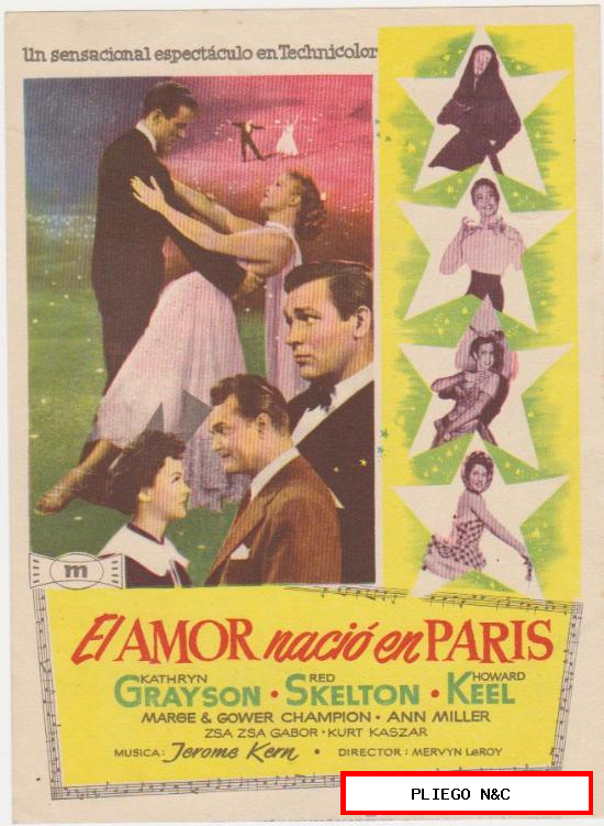 El Amor nació en París. Sencillo de Mundial films