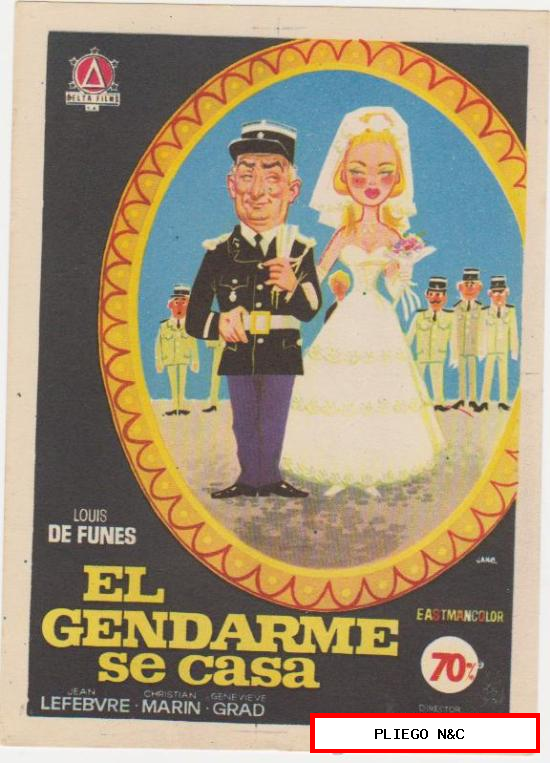 El Gendarme se casa. Sencillo de Delta Films