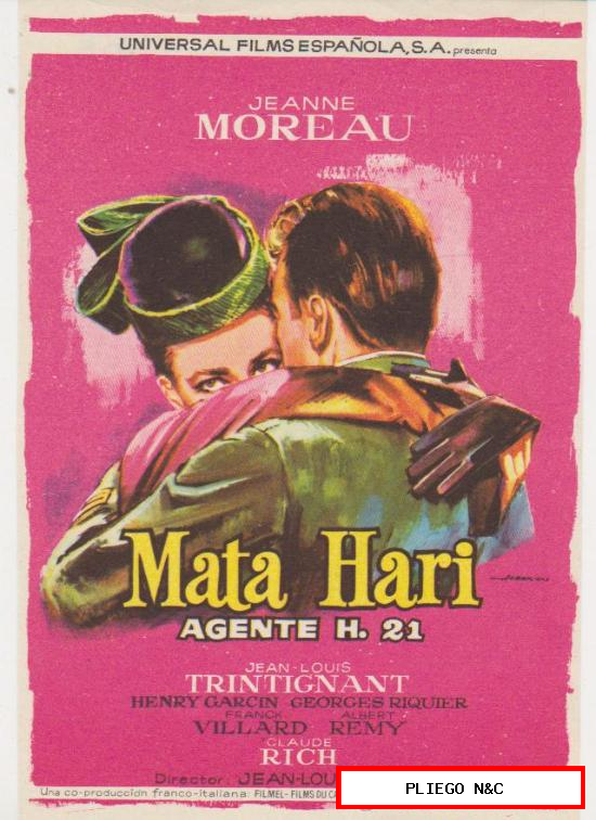 Mata Hari. Sencillo de Universal. ¡IMPECABLE!