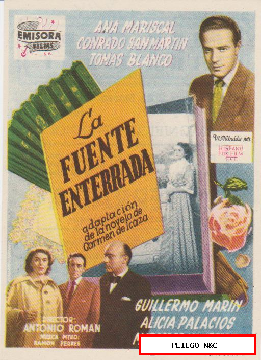 La Fuente enterrada. Sencillo de Emisora Films. Cine Mari-León 1951