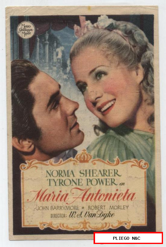 María Antonieta. Sencillo de MGM. Cine Español 1948