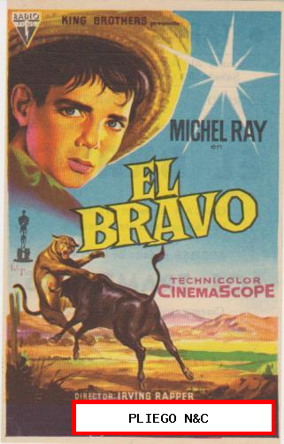 El Bravo. Sencillo de Radio films. Cine Tarragona 1961