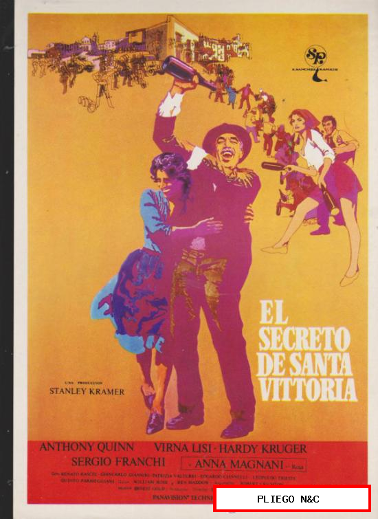El Secreto de Santa Vittoria. Guía de United Artists