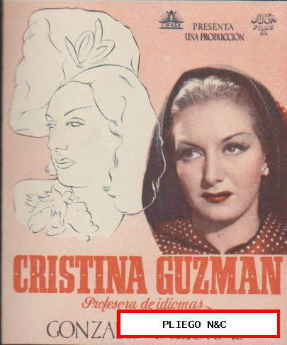 Cristina Guzmán. Doble de Cifesa. Cine Mari-León 1943