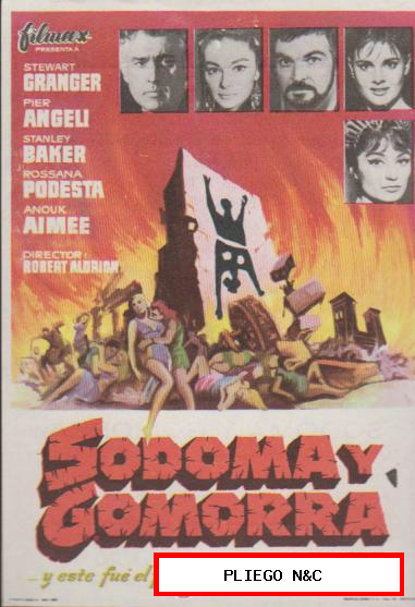 Sodoma y Gomorra. Sencillo de Filmax. Teatro Concha Segura-Yecla