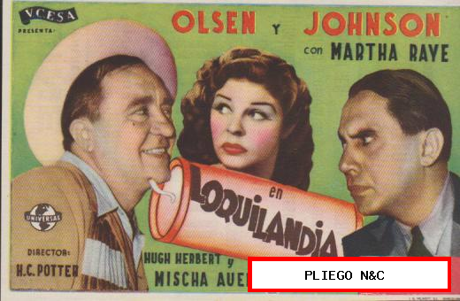 Loquilandia. Sencillo de Universal. Cine Mari-León 1946