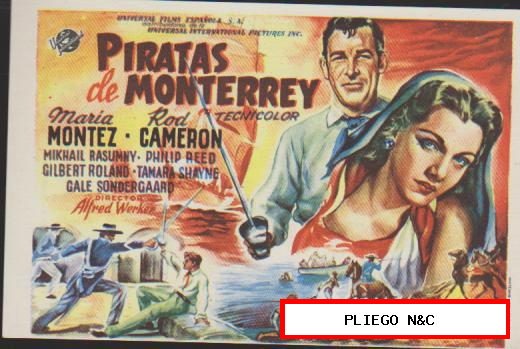 Piratas de Monterrey. Sencillo de Universal. Cine Mari-León 1948