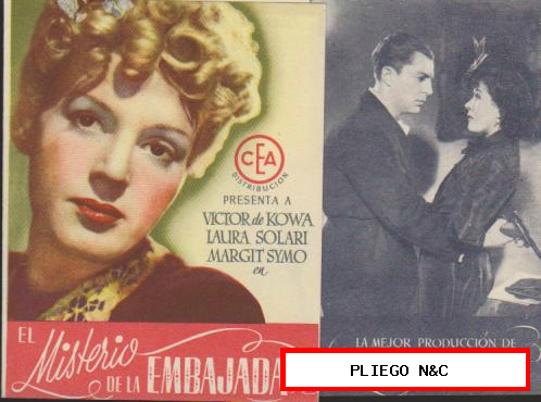 El Misterio de la Embajada. Sencillo de CEA. Cine Mari-León 1944