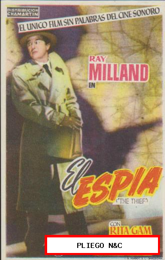 El Espía. Sencillo de Chamartín. Coliseo Equitativa 1953. ¡IMPECABLE!