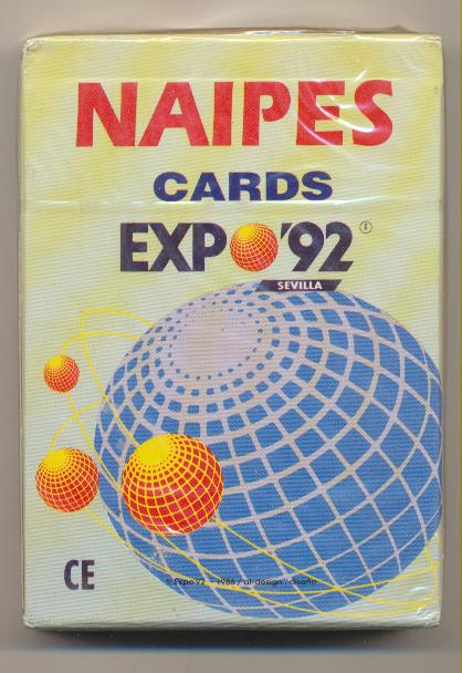 Baraja Naipes Cards Expo´92. 55 cartas. PRECINTADA