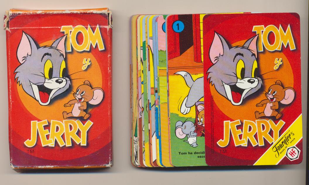 Baraja Tom y Jerry. 32 cartas. Heraclio Fournier 1980