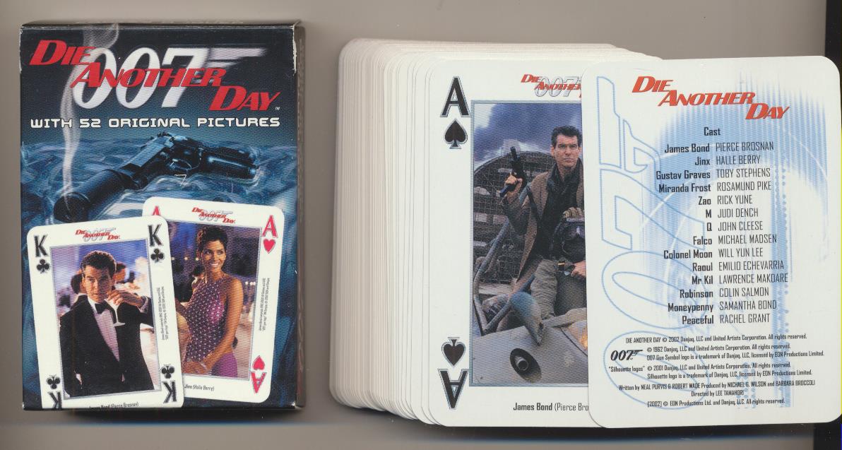 Die Another Day. 007. Playing Cards.