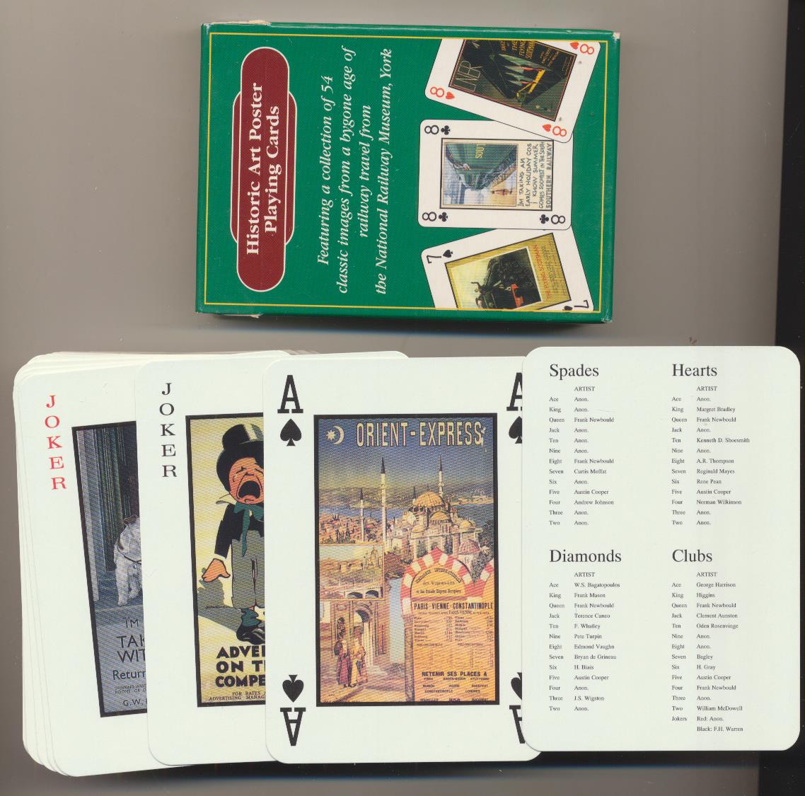 Historic Art Poster Playing Cards