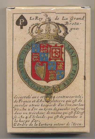 Baraja juego de los Escudos de armas del marqués de Brianville. Francia 1686. Edición Facsímil de la original en el museo Fournier