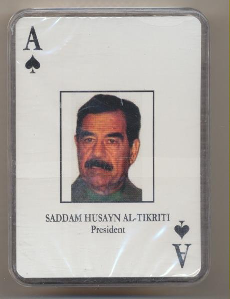 Baraja Saddam Husayn Al-Tikriti. Precintado