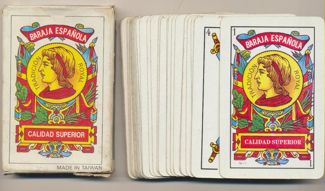 Baraja Española Royal nº 1. 40 cartas. Made in Taiwán