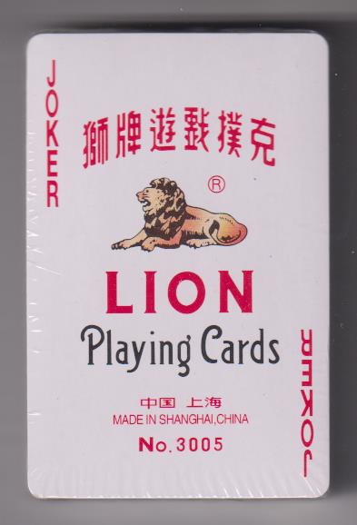 Baraja Lion Playing Cards. Completa. Shanghai. PRECINTADA