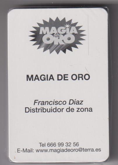 Baraja Magia de Oro. Para Juegos de Manos. Naipes Comas, 2004. SIN USAR, PRECINTADA