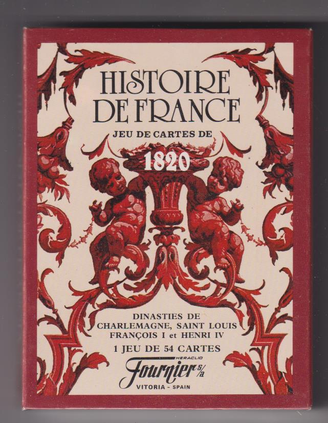 Baraja Historia de Francia 1820. Heraclio Fournier. SIN USAR, ESTUCHE PRECINTADO