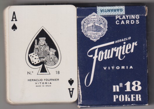 Baraja Fournier nº 18 Póker. 54 cartas. usadas