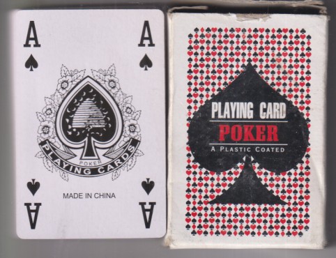 Baraja de póker. Made in China. Sin usar