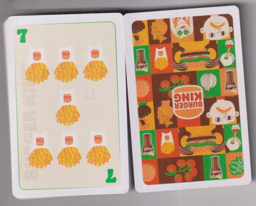 Juego de naipes. Burger King. 38 de 40 cartas