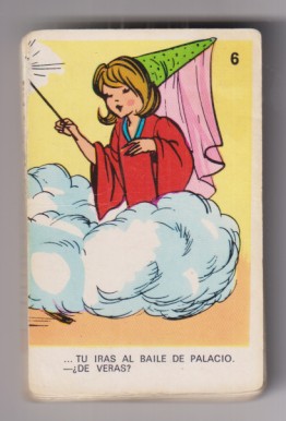 Juegos de parejas. la cenicienta. Naipes Comas. 26 cartas (faltan 5)