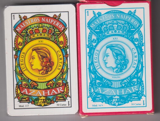 Juegos de Cartas. Maestros Naiperos. Mod. 117. Sin usar
