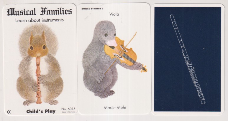 Musical Families. Child´S Play. Juego de niños. 33 cartas. Sin usar. Abierta para catalogar. Made in Germany