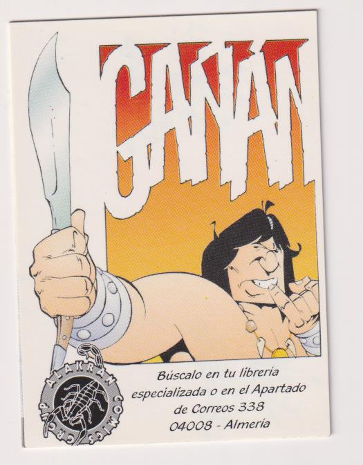 Pegatina.Gañán.(10,5x7,5) Alacrán Comic