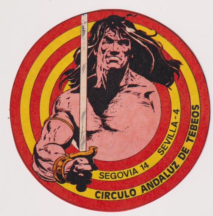 Pegatina (11, 5) Conan, Círculo Andaluz de Tebeos, Sevilla