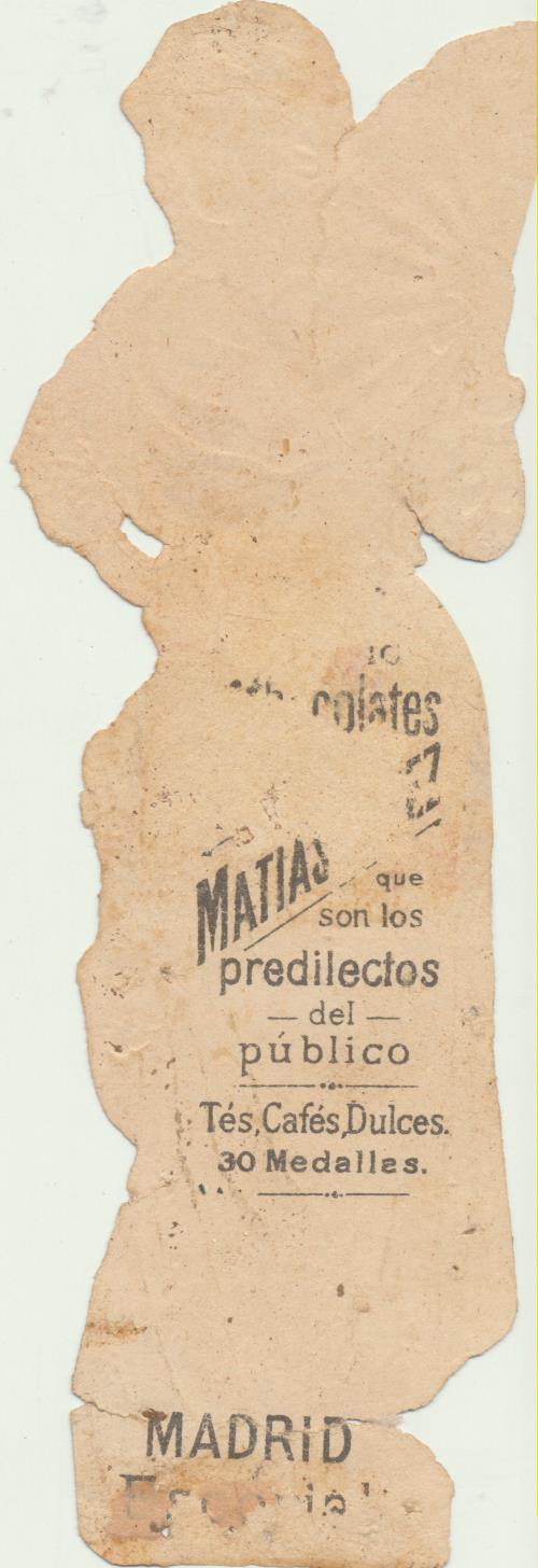 Cromo Troquelado (12,5x4.50) Matías López Siglo XIX