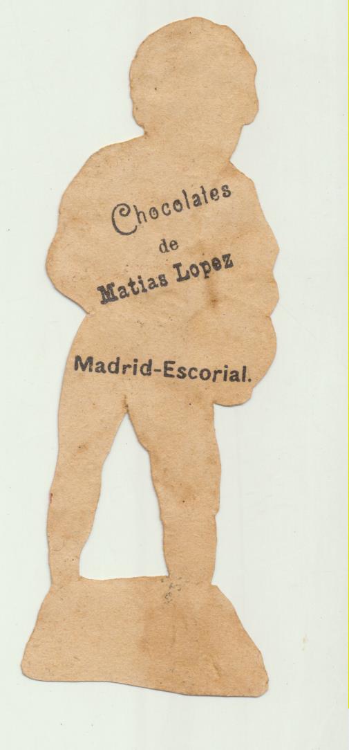 Cromo Troquelado (8 cms) Chocolates Matías López. Siglo XIX