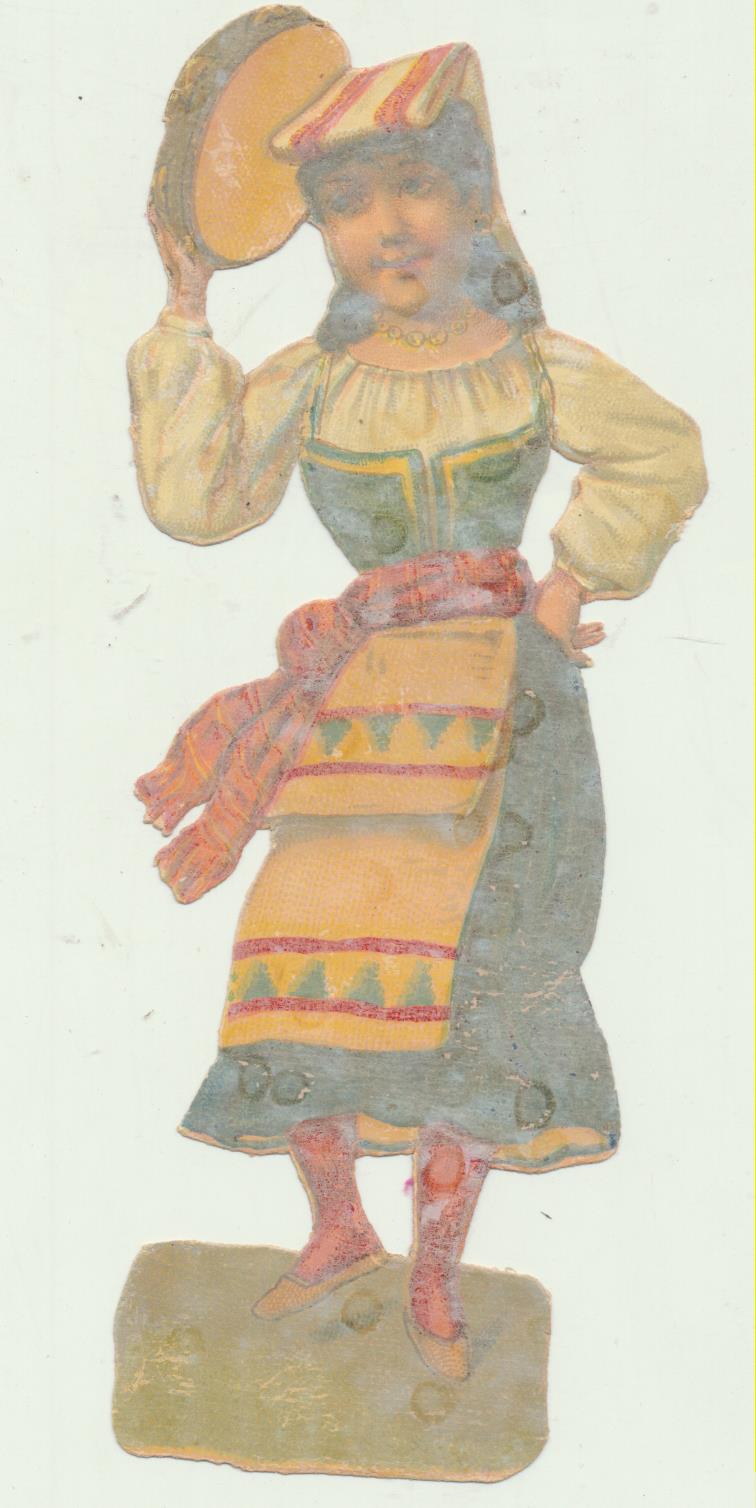 Cromo Troquelado (12,5 cms) Siglo XIX-XX